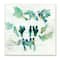 Stupell Industries Birds on Clothes Line Swirling Blue Green Pattern,12" x 12"